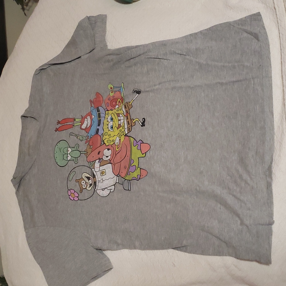 SpongeBob Gang Tee Tees Graphic Tee Vintage and Superb Condition - Picture 9 of 11
